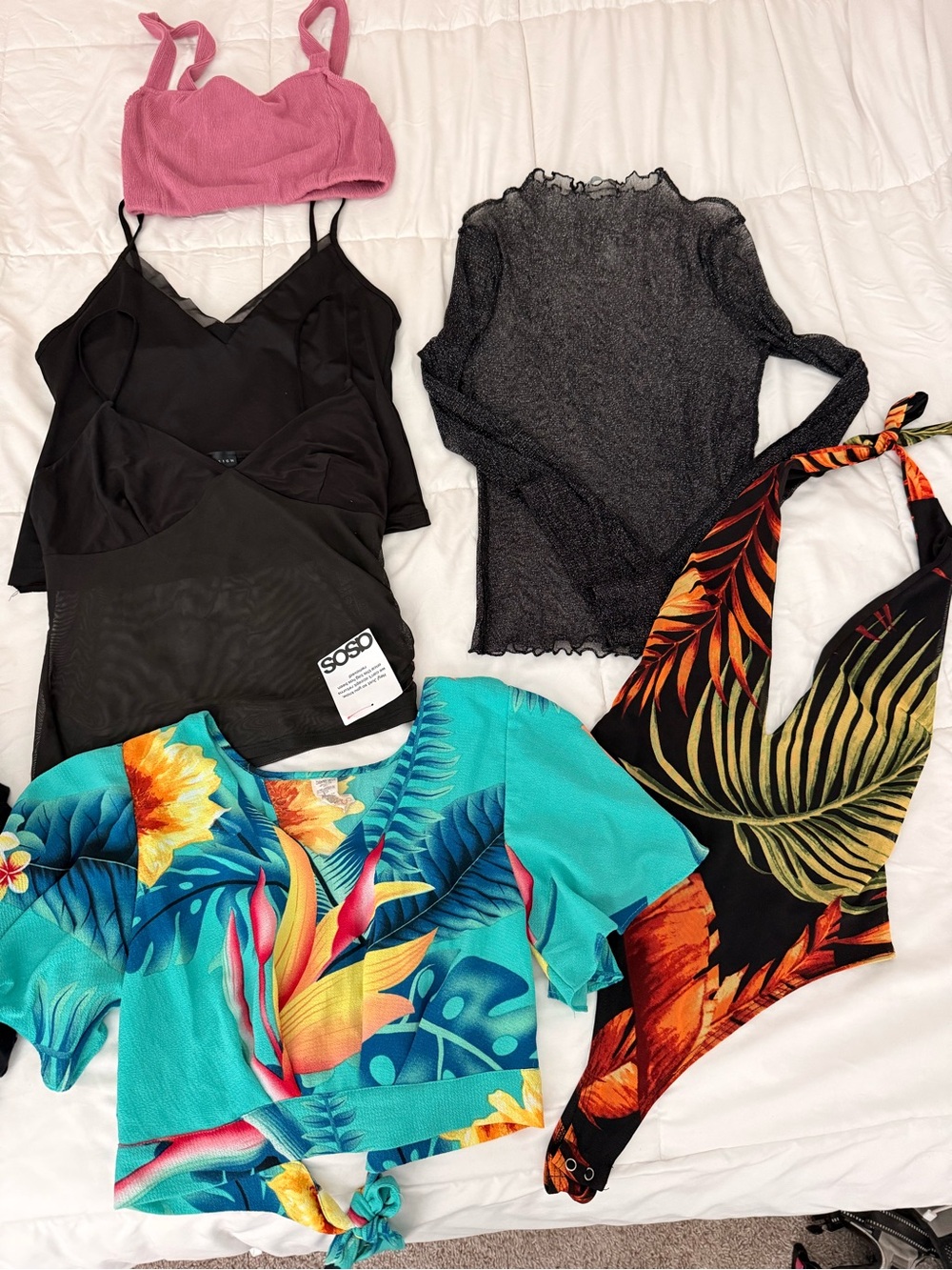 Various tops. Some new some worn once
